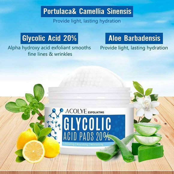 Acolye Glycolic Acid 20% Exfoliating Pads total of 55 - Picture 4 of 10